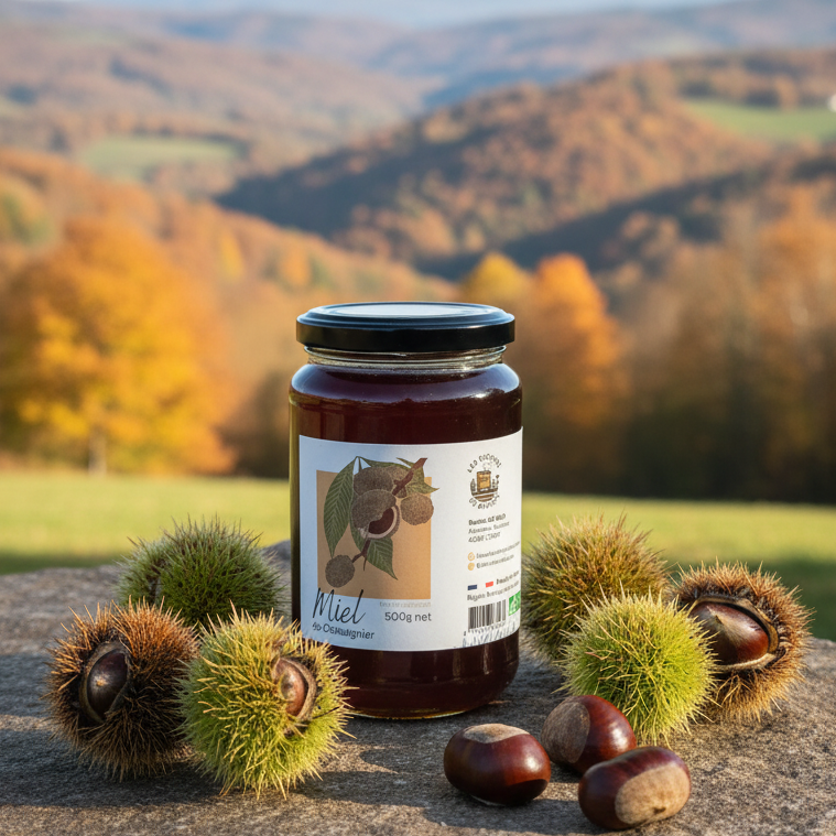 Miel de châtaigner - Fort et persistant